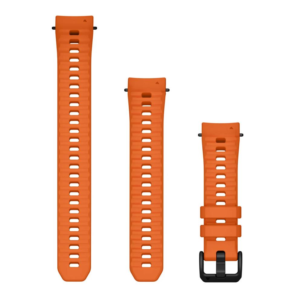 20 mm Watch Bands (Instinct E – 40 mm), Ember orange silicone