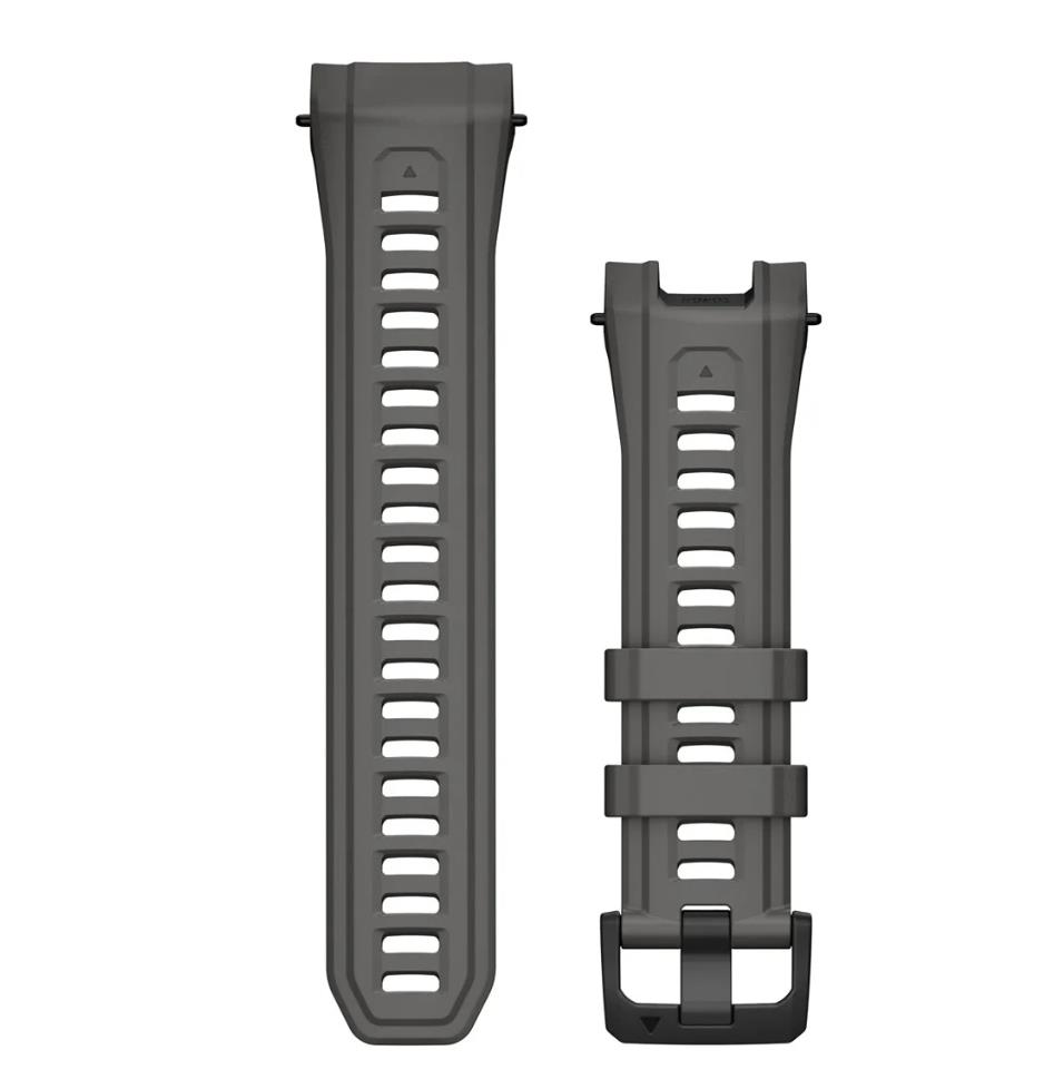 26 mm Watch Bands (Instinct 3 – 50 mm), Charcoal Silicone