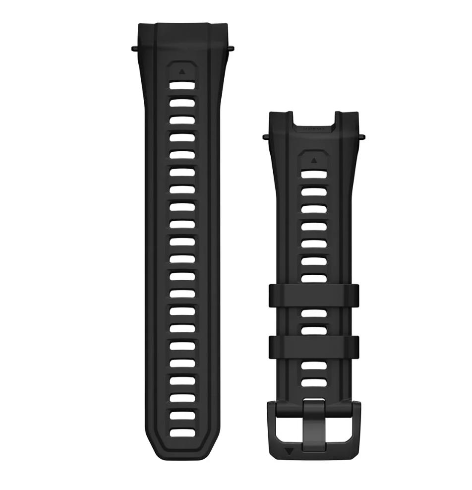 26 mm Watch Bands (Instinct 3 – 50 mm), Black Silicone