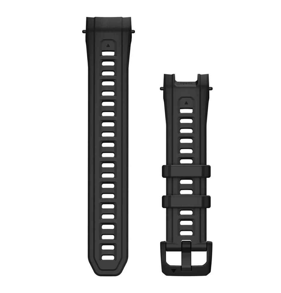 22 mm Watch Bands (Instinct 3 – 45 mm), Black Silicone