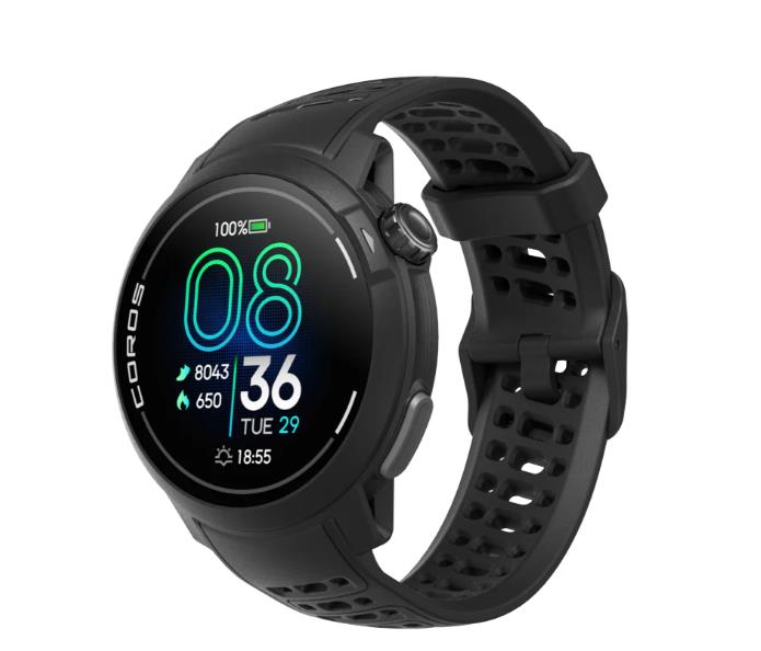 COROS PACE Pro GPS sporta pulkstenis, Melns