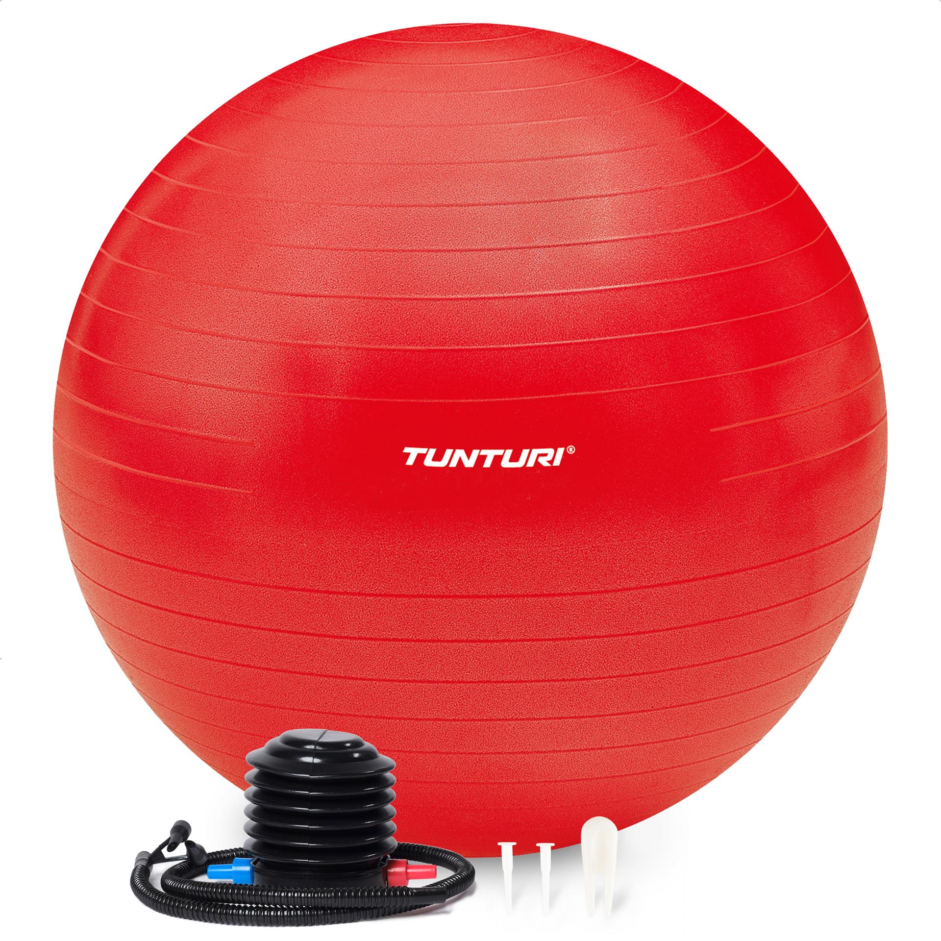 Tunturi Gymball Anti Burst Treeningpall pumbaga 55cm, Punane