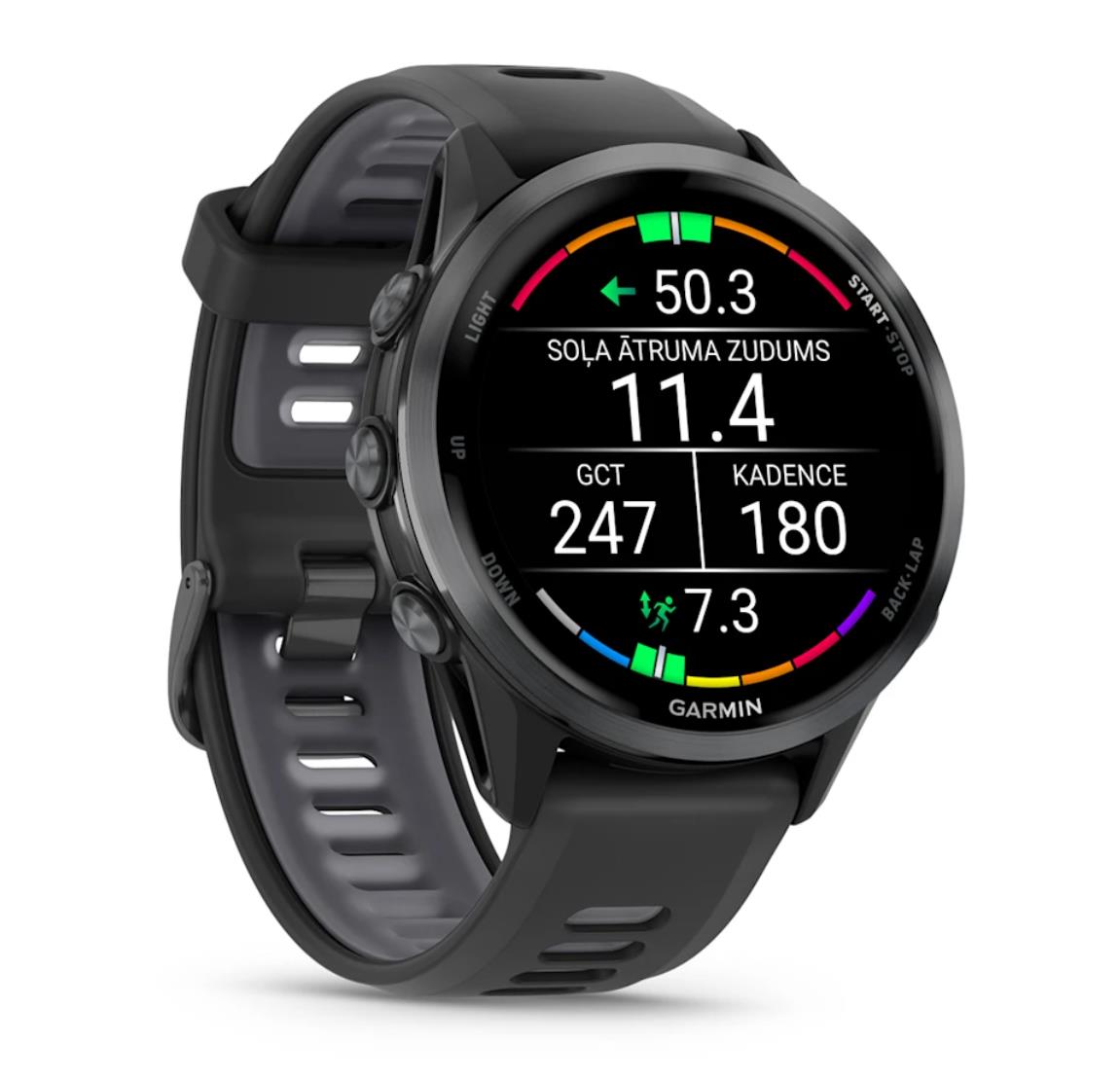 Garmin Forerunner 970 smartwatch, titanium gray
