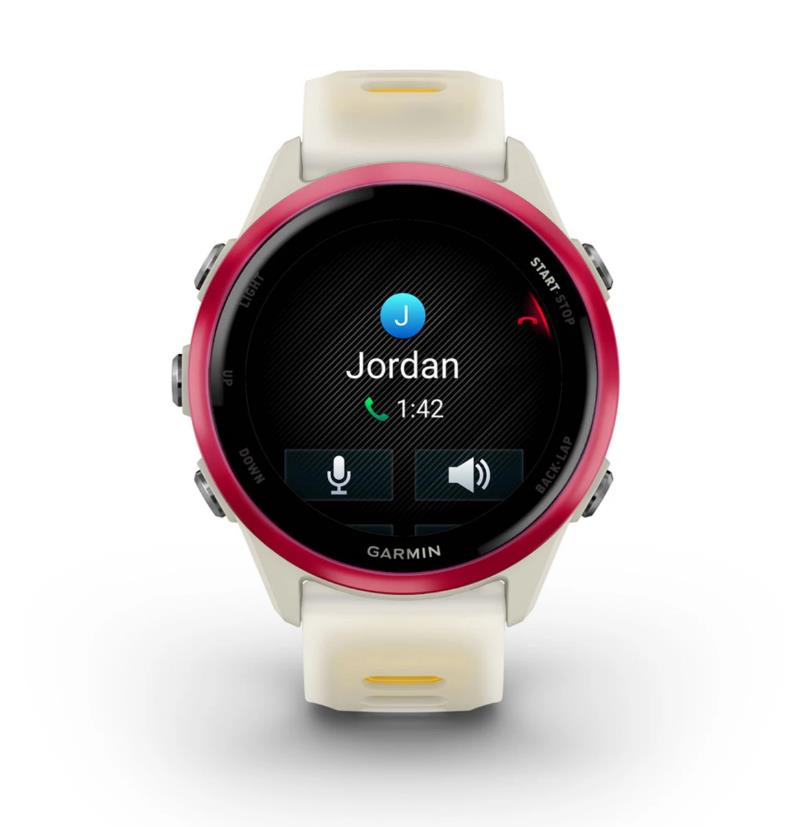 Forerunner 570 - 42mm Raspberry Aluminium with Bone/Mango Band