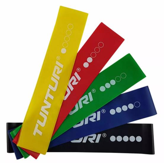 Tunturi mini vastupanu lintide komplekt, 5 tk, erinevad vastupanutasemed