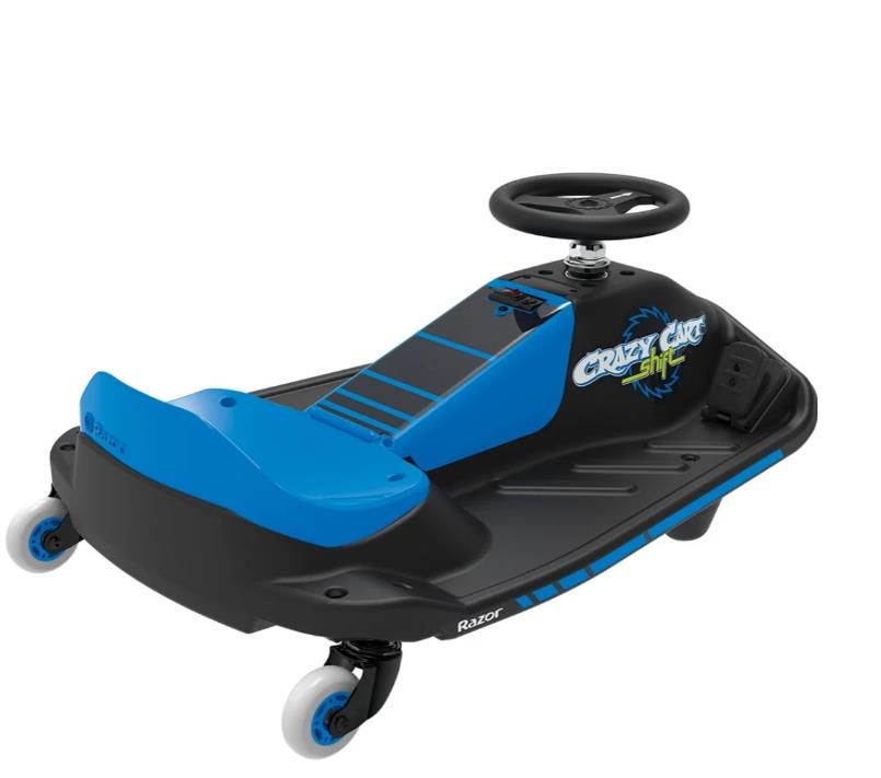Razor Crazy Cart Shift elektrinis drifto kartingas, Mėlynas, 12V