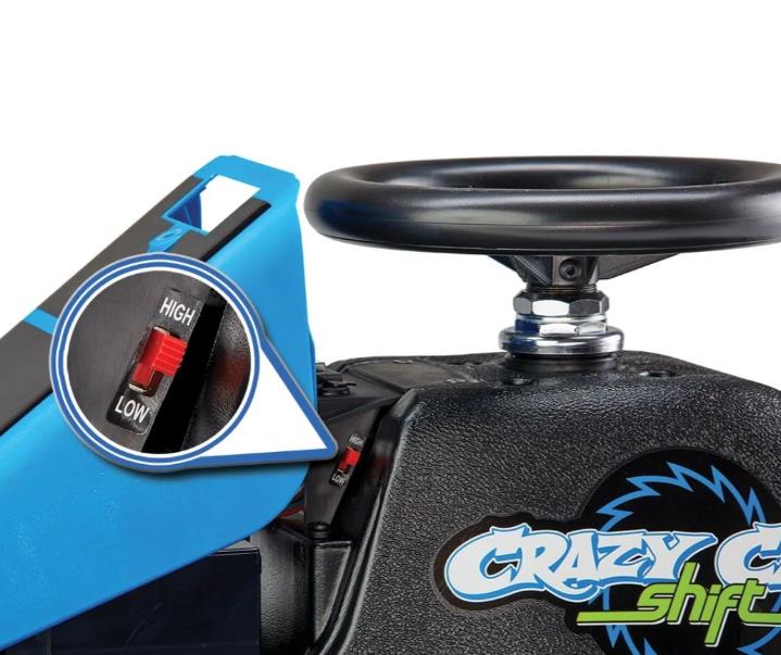 Razor Crazy Cart Shift elektrinis drifto kartingas, Mėlynas, 12V