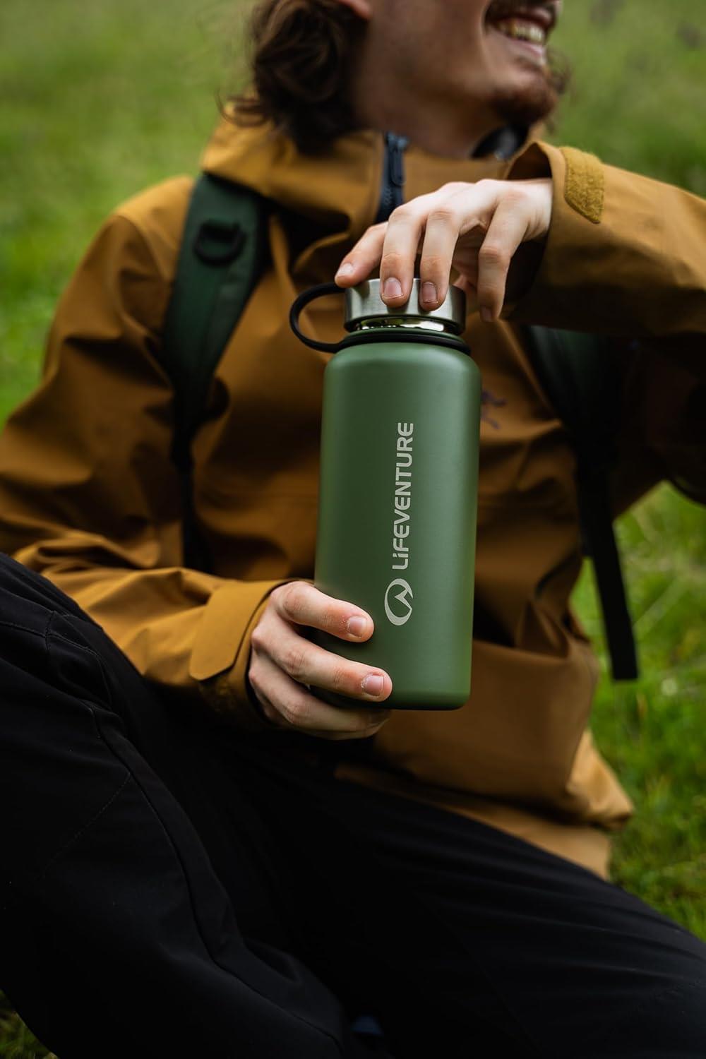 Lifeventure 1 l vaakumflask, Khaki