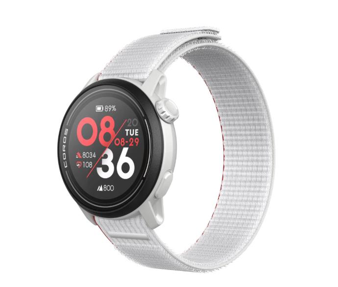 COROS PACE 3 Спортивные GPS-часы, Белые, с нейлоновым ремешком