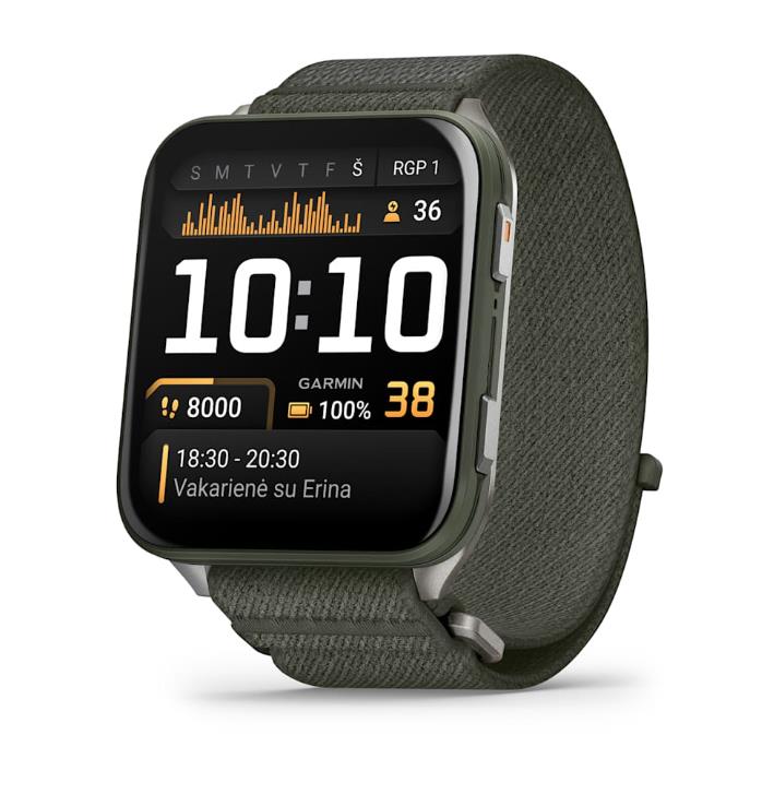 Venu X1 Moss with Titanium Caseback and Moss ComfortFit Nylon Band