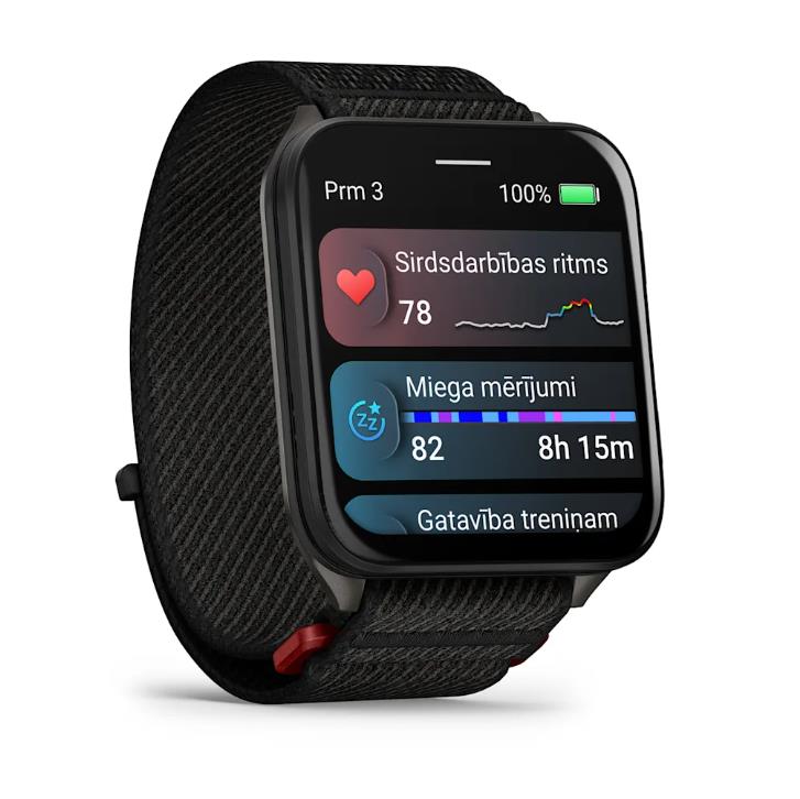 Venu X1 Black with Slate Titanium Caseback and Black ComfortFit Nylon Band