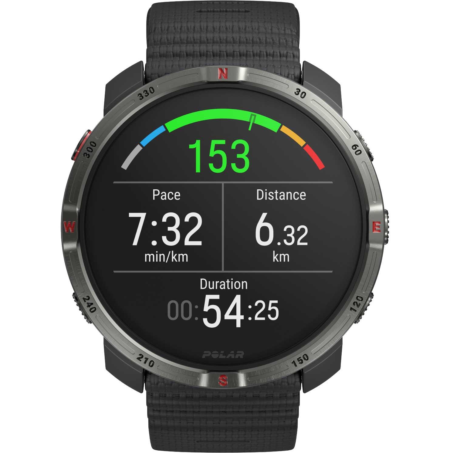 POLAR GRIT X2 smartwatch, Black, S-L