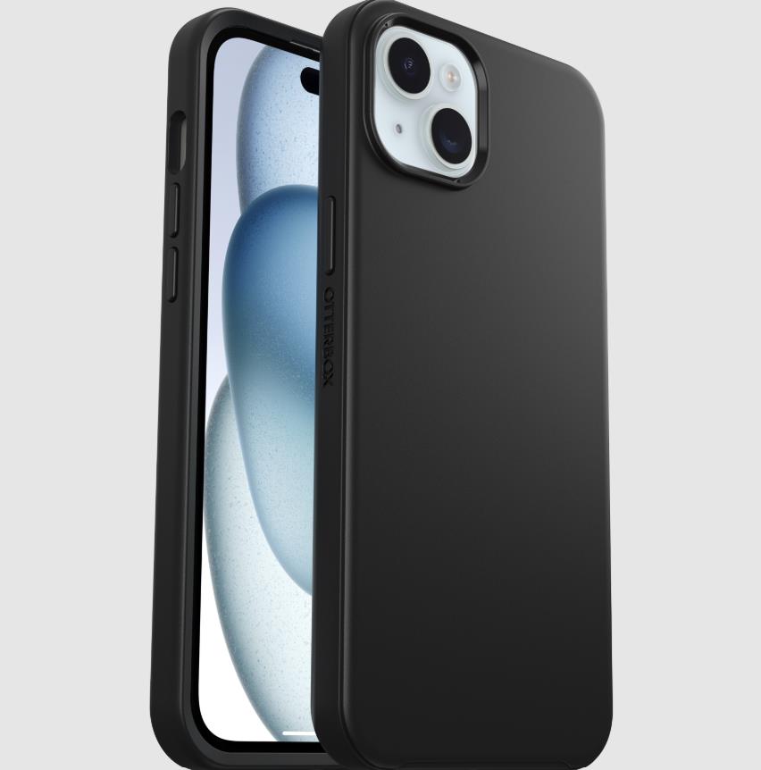 OtterBox Symmetry vāciņš, MagSafe, Apple iPhone 15 Plus, iPhone 14 Plus, melns