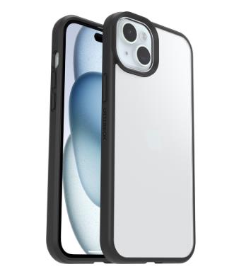 OtterBox React vāciņš, Apple iPhone 15 Plus, iPhone 14 Plus, caurspīdīgs/melns