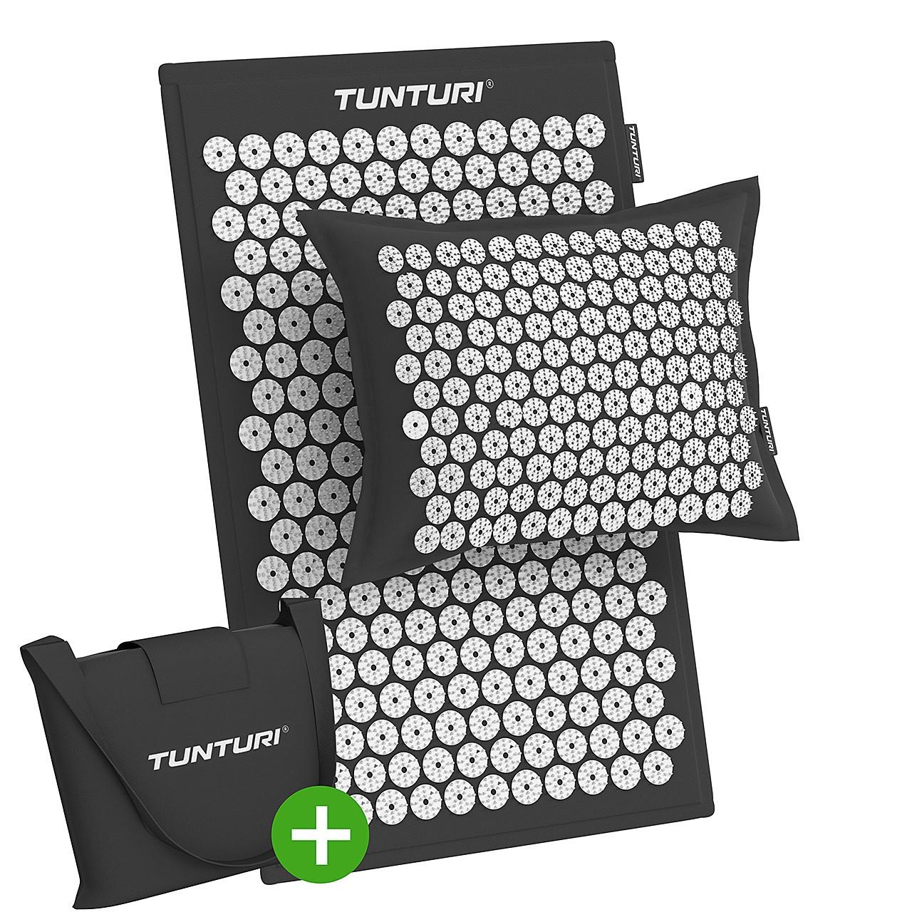 Tunturi Pro Acupressure Mat And Pillow, Black