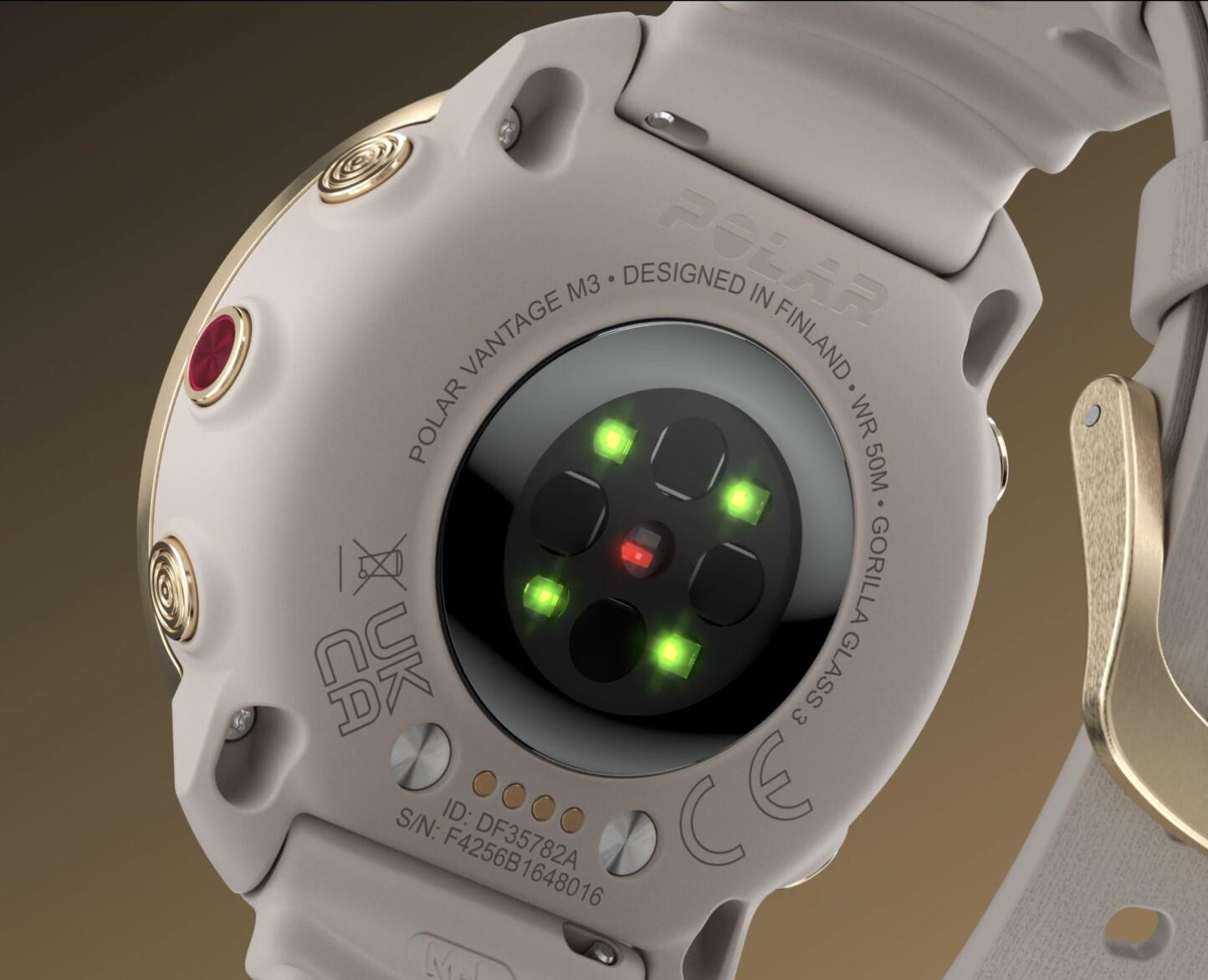 POLAR Vantage M3 Смарт-часы, серый/золотой