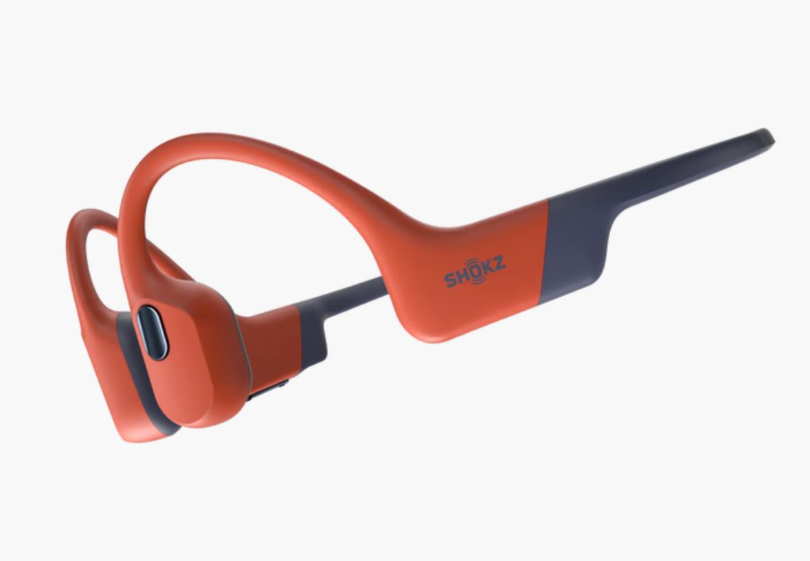 Shokz OpenSwim Pro Bone conduction headphones for swimming, USB-C, Red
