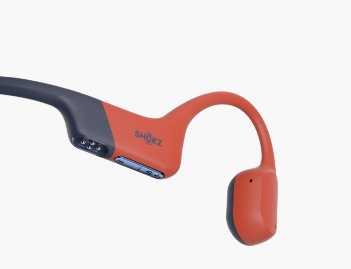 Shokz OpenSwim Pro Bone conduction headphones for swimming, USB-C, Red