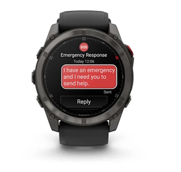 fēnix 8 Pro – 51 mm, AMOLED, Sapphire, Carbon grey DLC titanium with Black/pebble grey silicone band