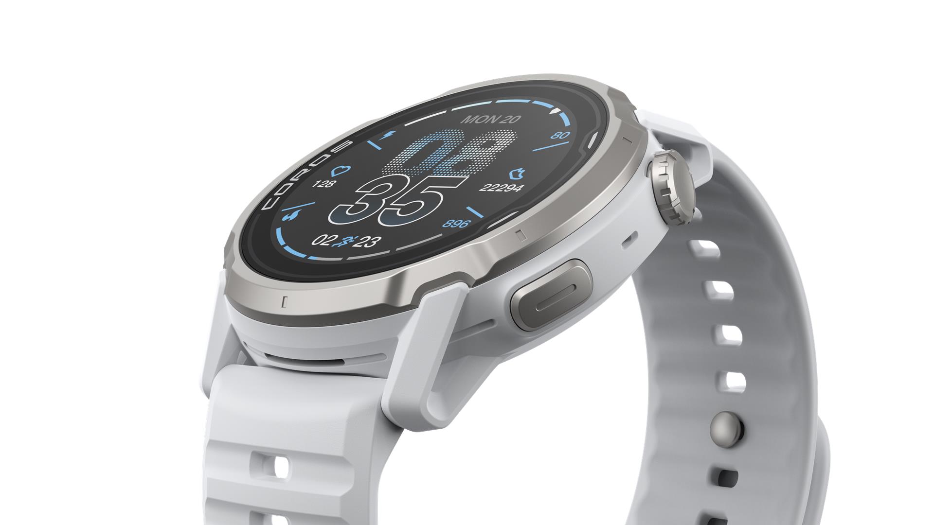 COROS APEX 4 GPS Наручные часы для активного отдыха, 42 мм, белые
