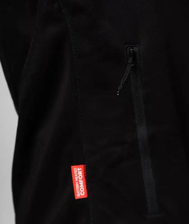 HeatX Heated Fleece Vest Womens XL Black