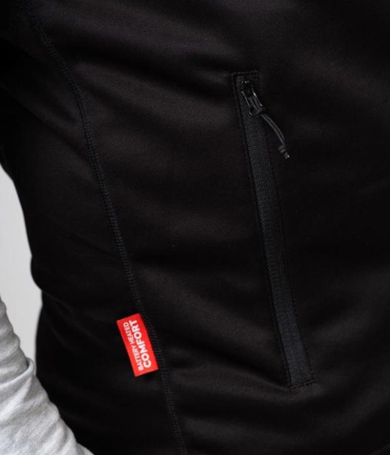 HeatX Heated Fleece Vest Mens XXL Black