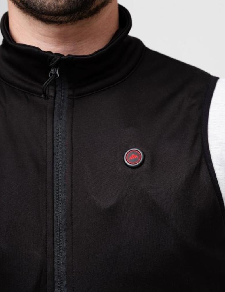 HeatX Heated Fleece Vest Mens M Black