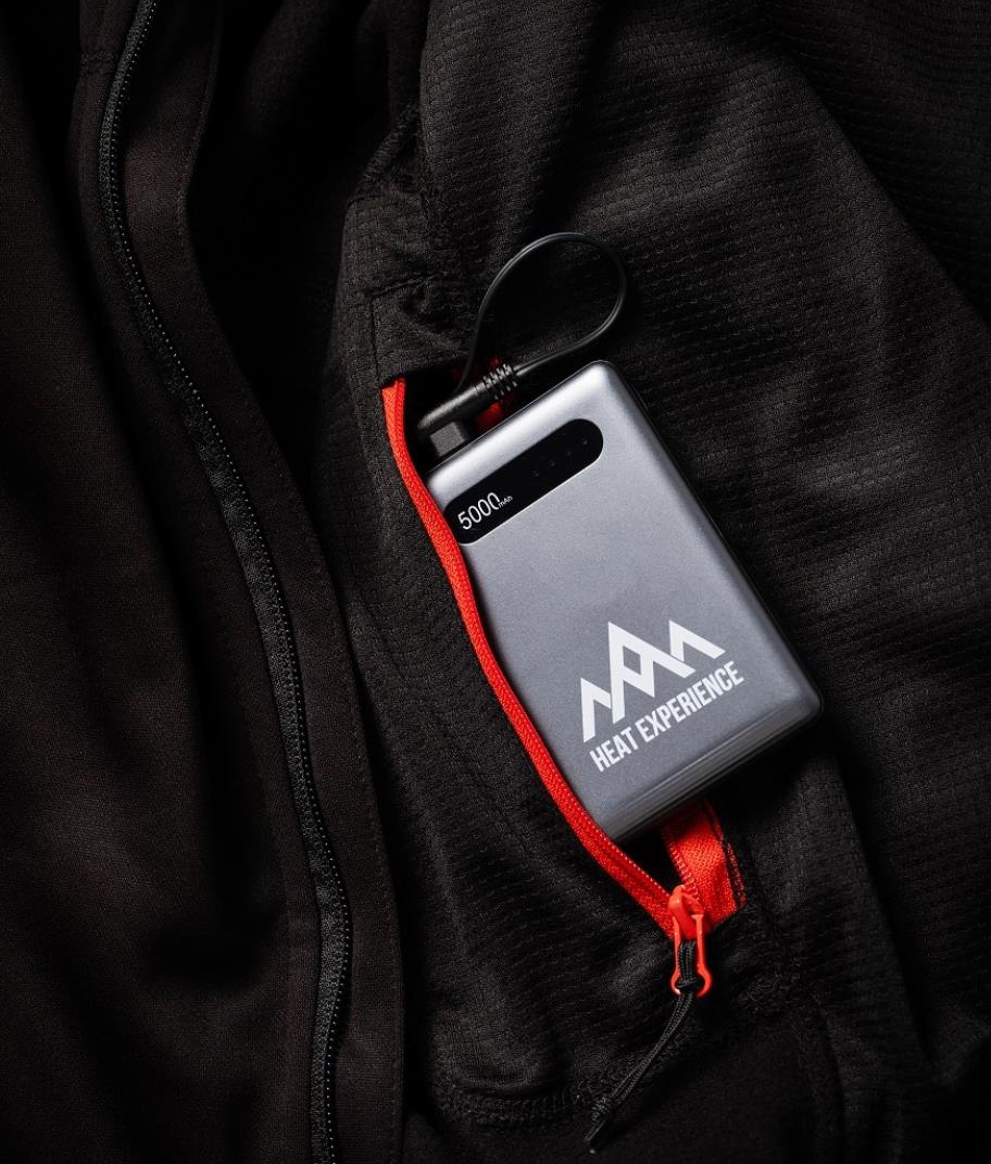 Heatx Heated Fleece Sweater Mens XXL Black