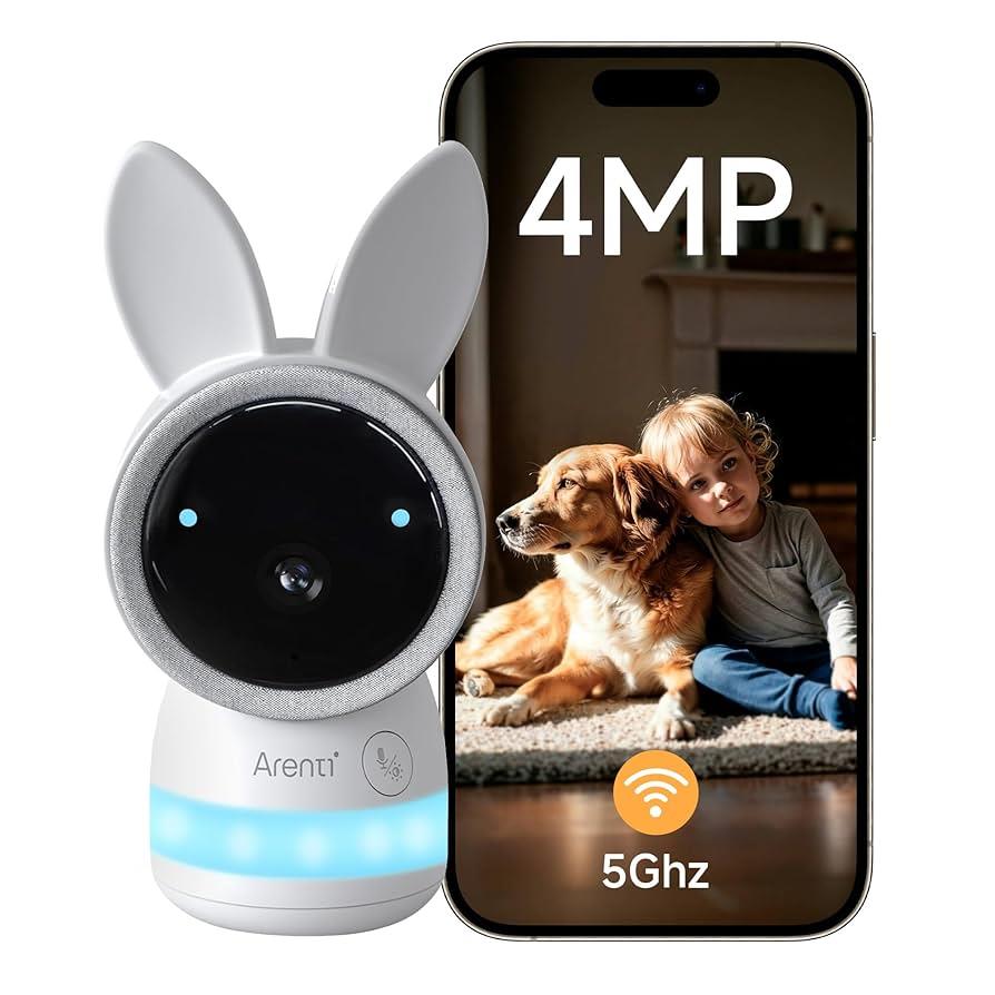 Видеокамера для наблюдения за ребенком Arenti Ainanny, 4 Мп, Wi-Fi