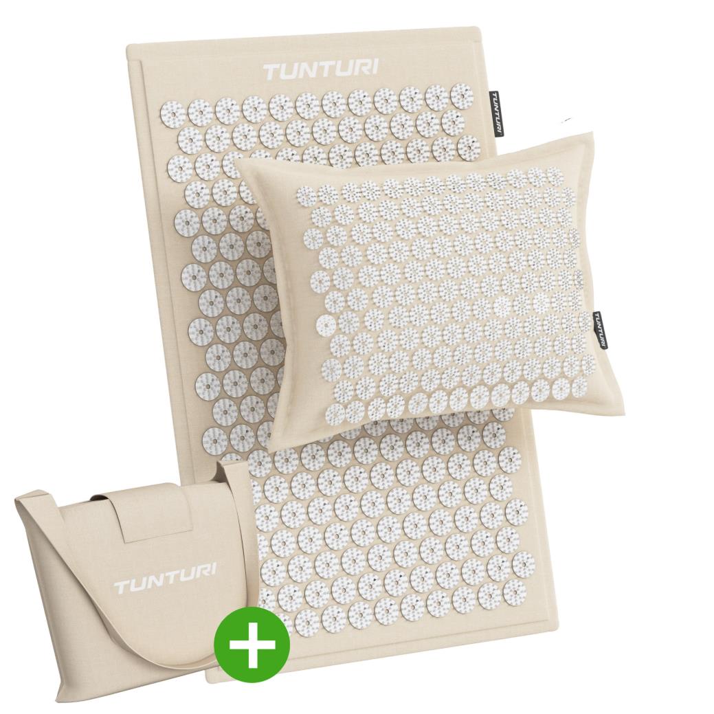 Tunturi Pro Массажный коврик и подушка, бежевый