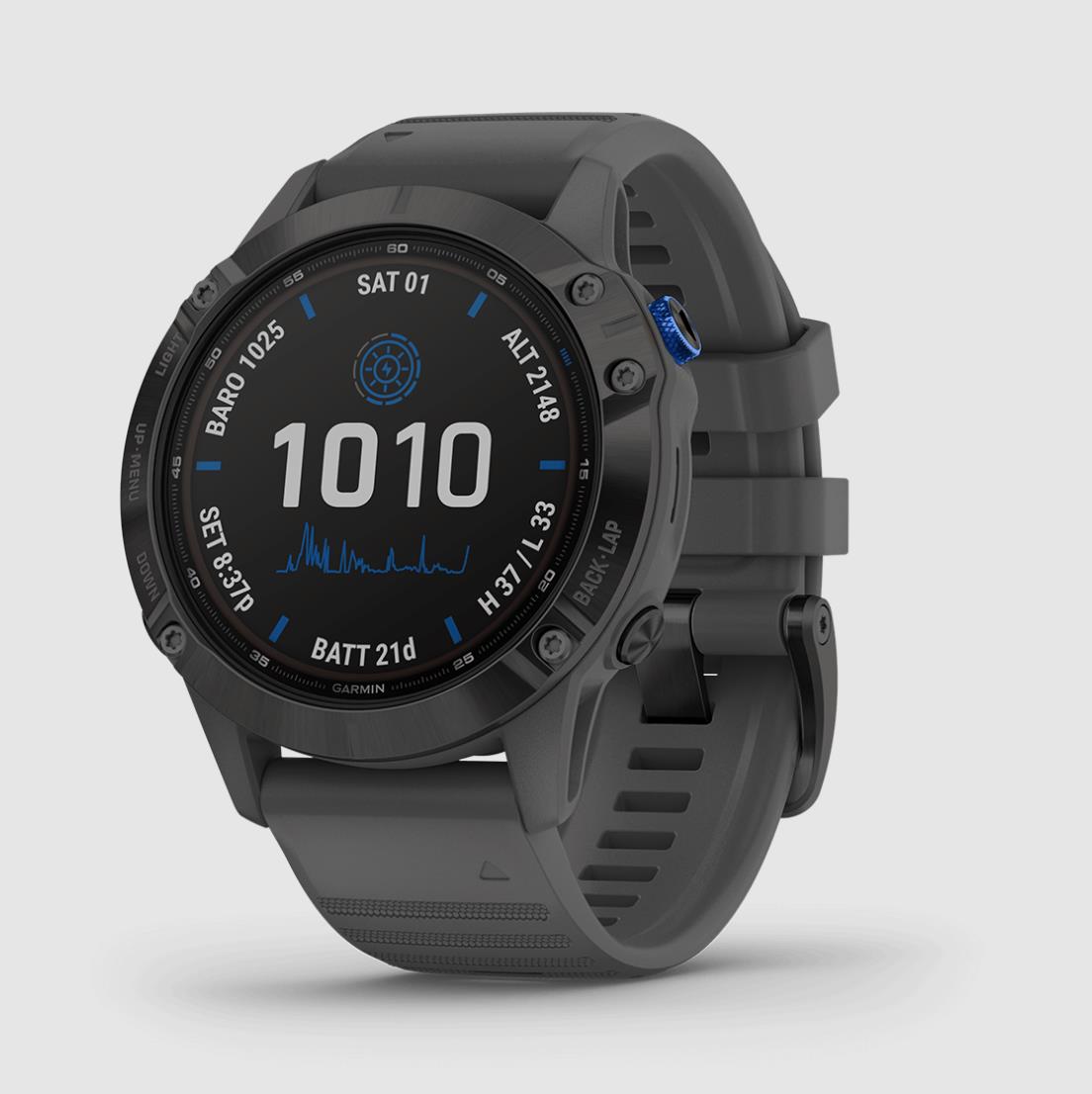 DEMO fenix6ProSolar,Blk w/Slate GryBnd,EMEA