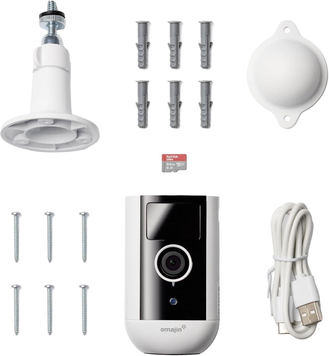 Omajin OWC-01-EU Wireless Security Camera, White