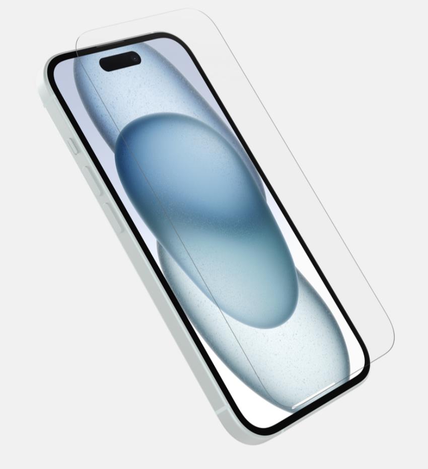 OtterBox Premium Glass Antimicrobial Apple iPhone 15 Clear