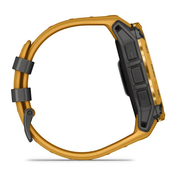 Instinct 3 –50 mm, Solar Sunburst with sunburst/grey silicone band