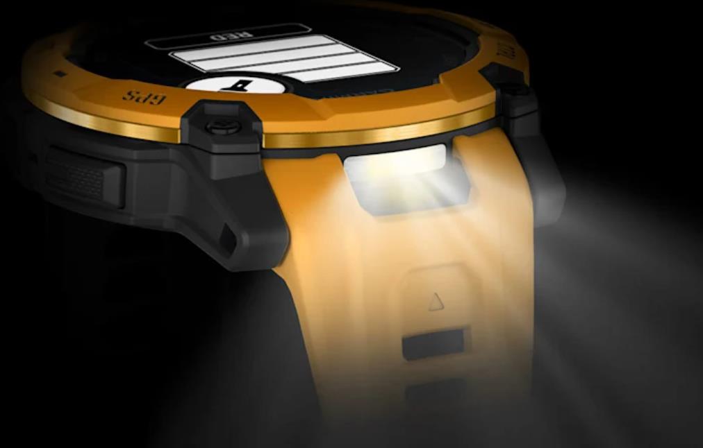 Instinct 3 –50 mm, Solar Sunburst with sunburst/grey silicone band