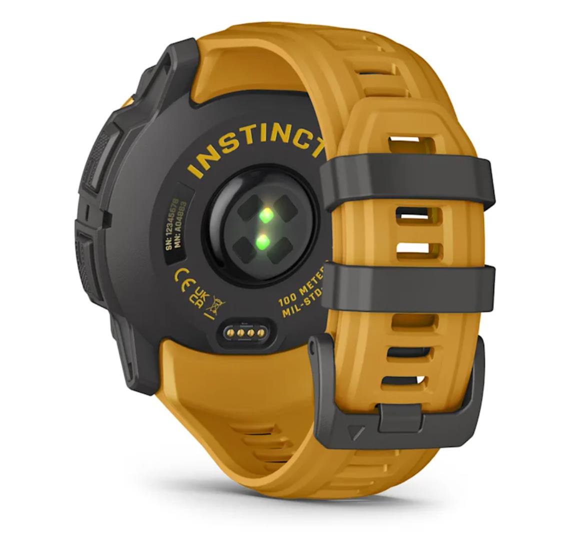 Garmin Instinct® 3 Solar Смарт-часы, 50 мм, цвет «Sunburst» с ремешком цвета «Sunburst/Grey»