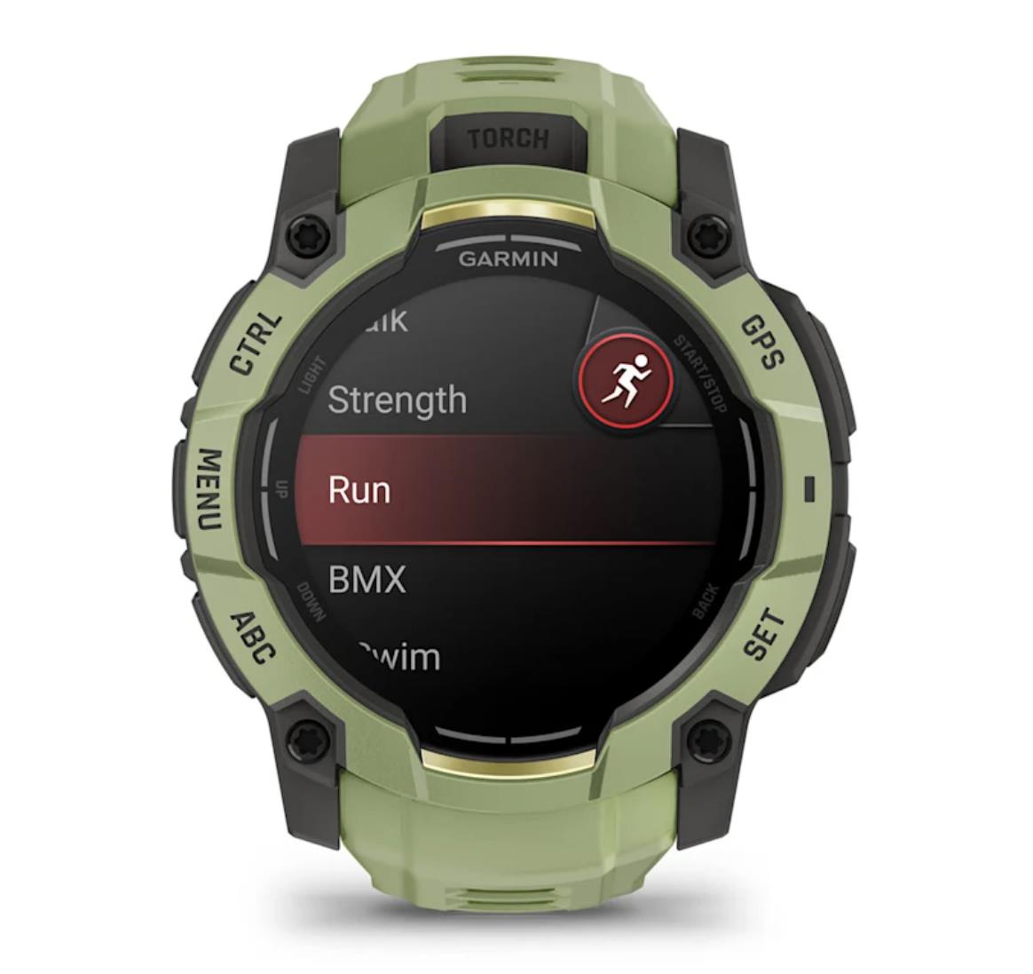 Instinct 3 –50 mm, AMOLED Fern green with fern green silicone band