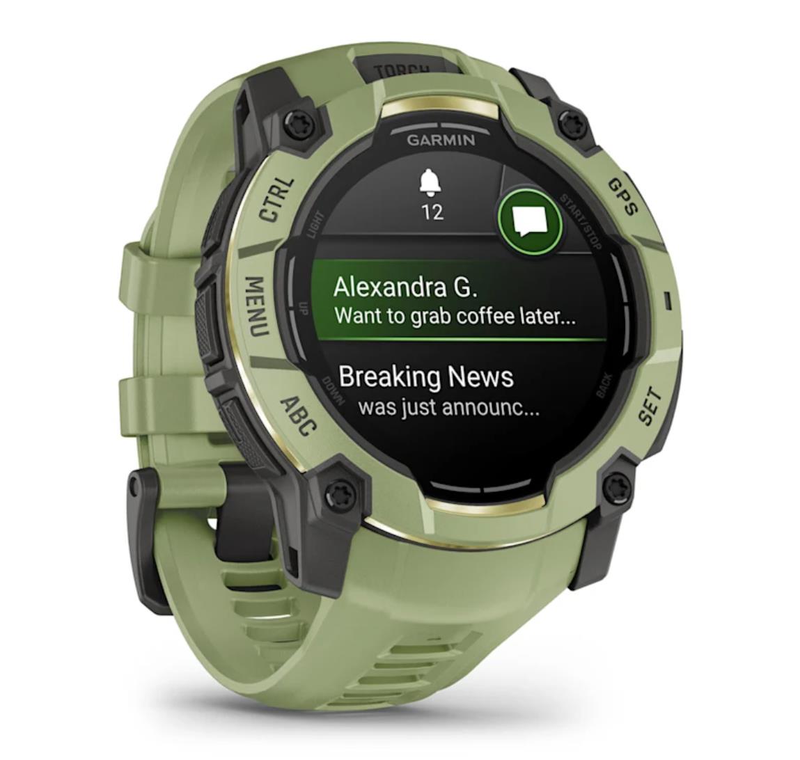 Instinct 3 –50 mm, AMOLED Fern green with fern green silicone band