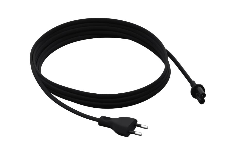 Sonos One/Play:1 Long Power Cable Black