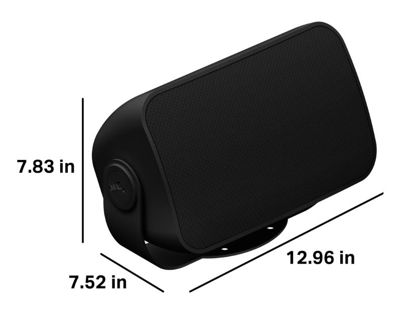 Sonos välistingimustesse mõeldud kõlarid, paar, must