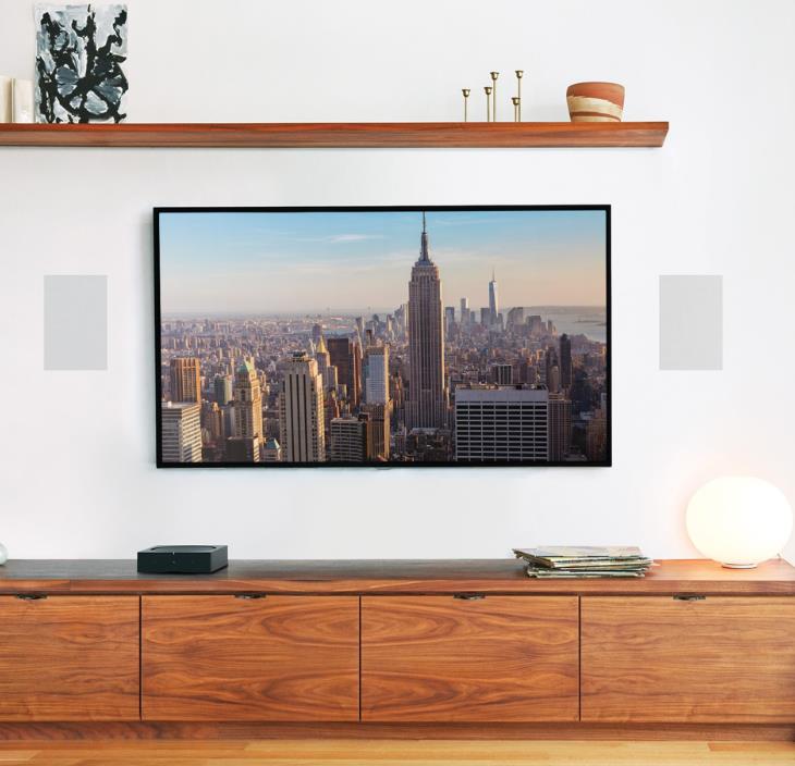 Sonos seina sisse paigaldatav kõlar, paar, valge