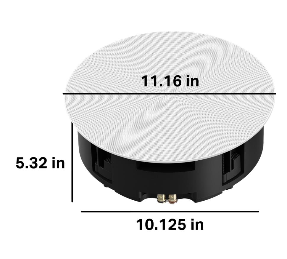 Sonos 6-tollised laekõlarid, tootja Sonance, paar, valged