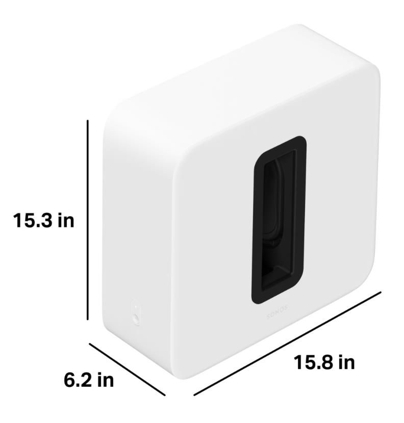 Sonos Sub 4 subwoofer, valge