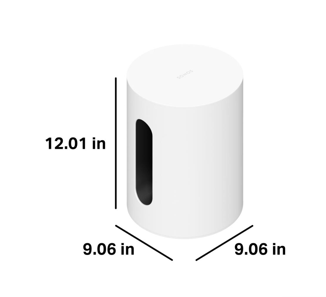 Sonos Sub Mini, balts