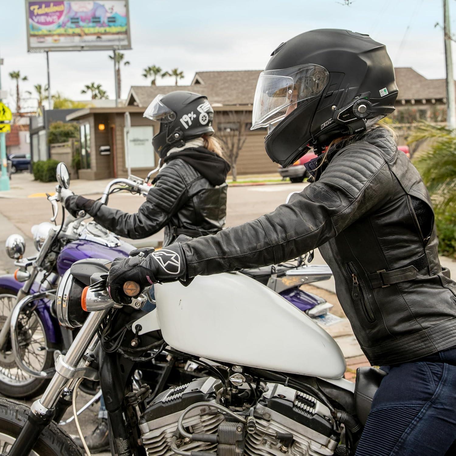 30K Motorcycle Bluetooth communication system with Mesh Intercom and HD Speakers