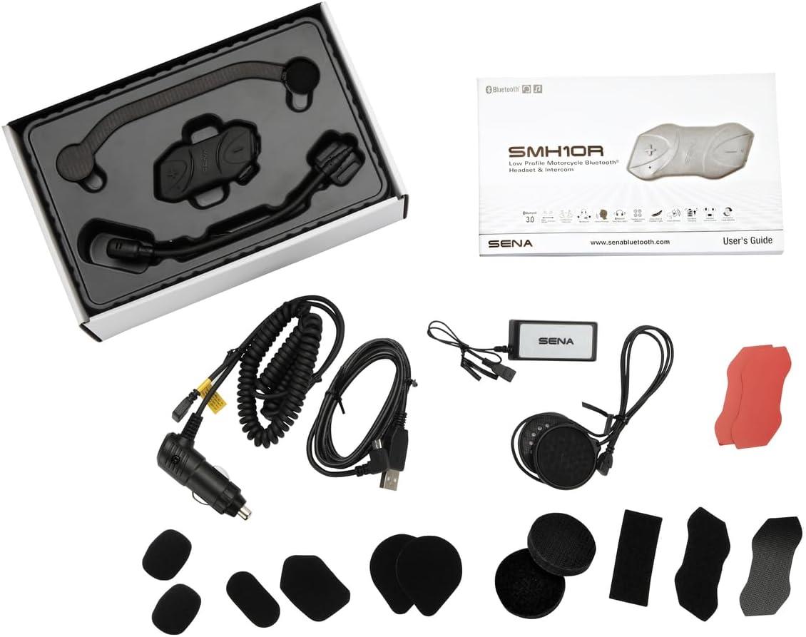 10R Low Profile Motorcycle Bluetooth Communication System