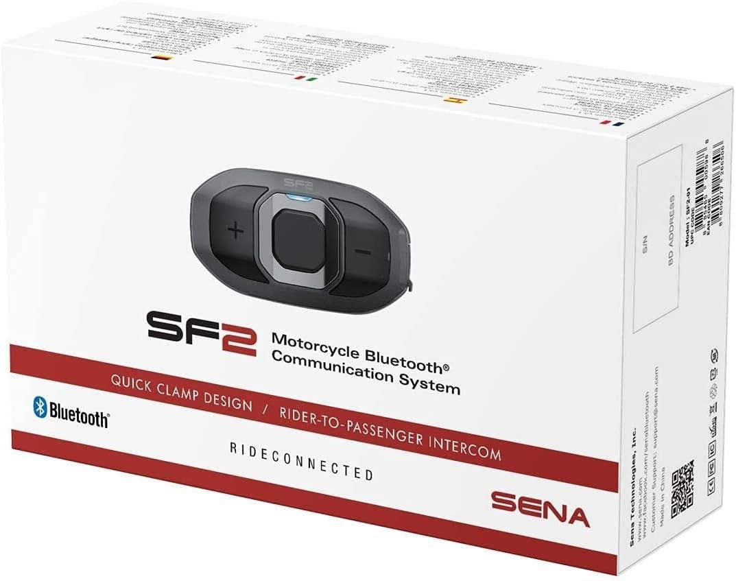 SF2 Motorcycle Bluetooth Communication System with Dual Speakers