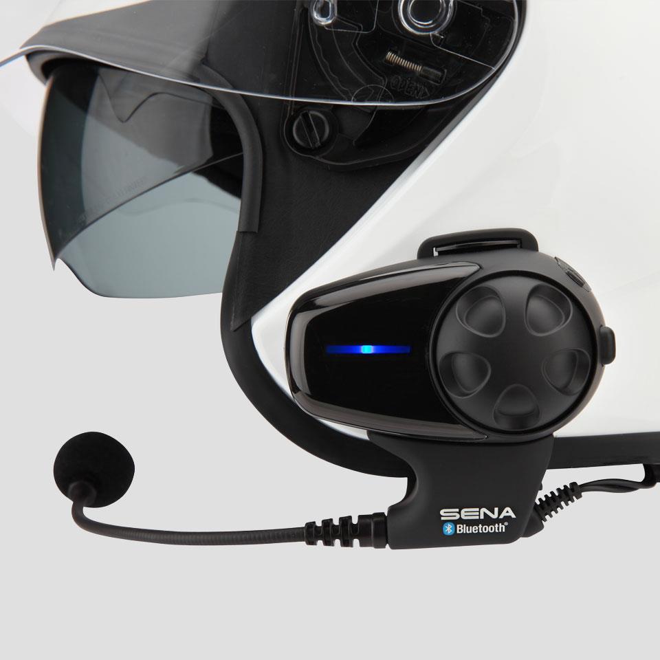 SMH10 Motorcycle Bluetooth Communication System with Universal Microphone Kit Dual Pack