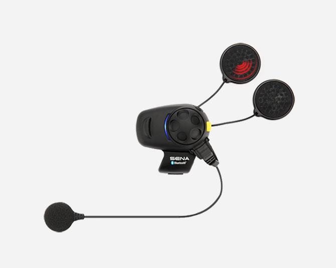 SMH5-FM Bluetooth Headset & Intercom with Built-in FM Tuner for Scooters and Motorcycles Dual Pack