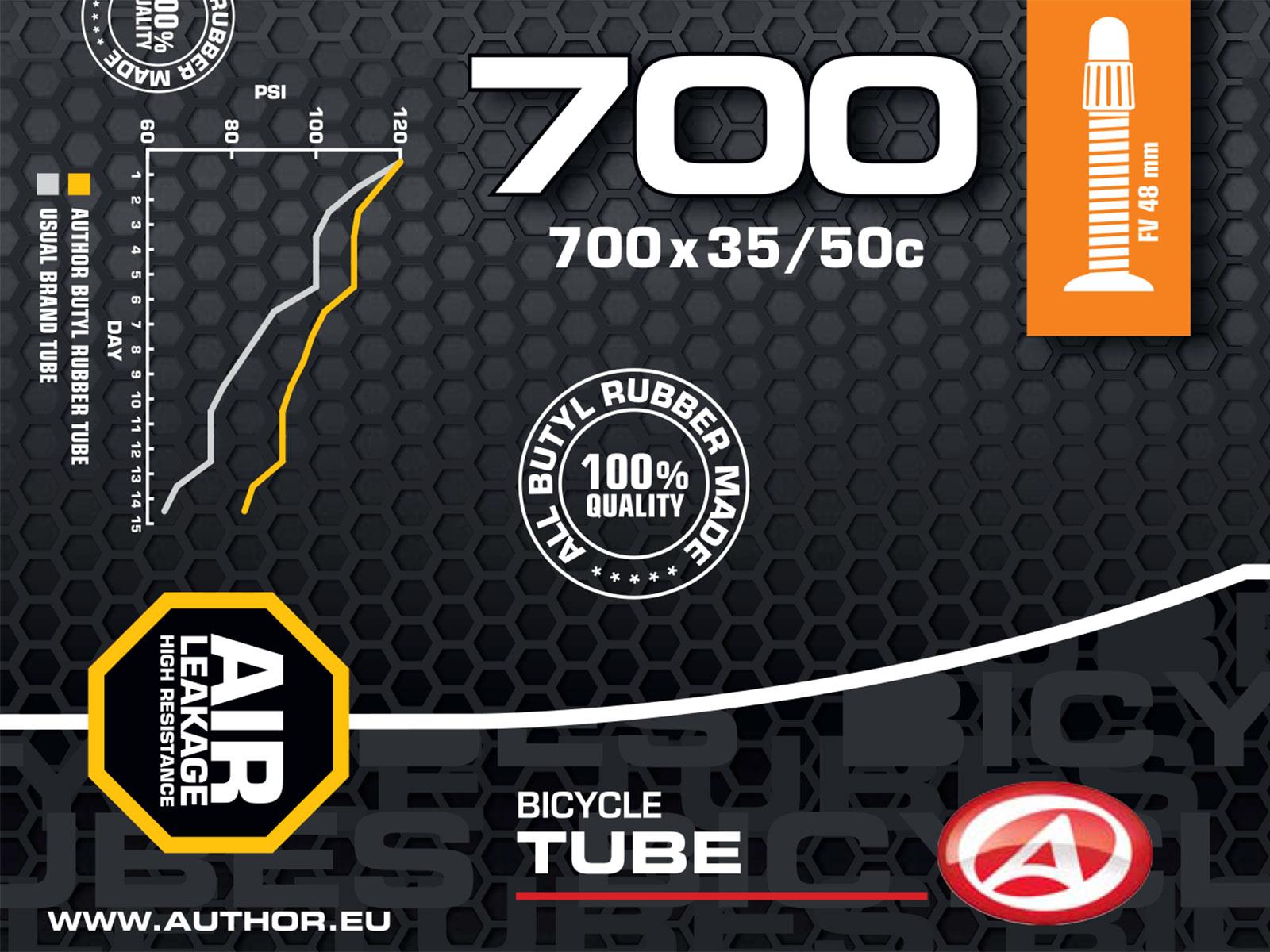 Author Tube AT-CROSS-700C Wide FV48 700x35/50C (black)